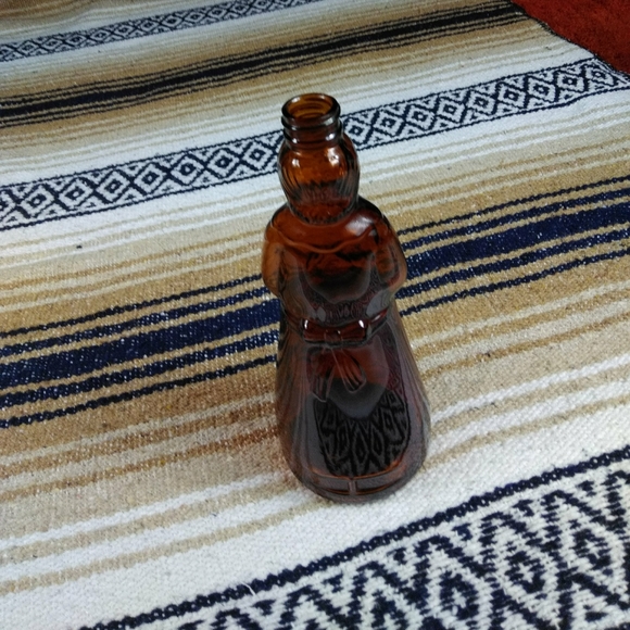 GLASS SYRUP BOTTLE WITH LID VINTAGE - Picture 2 of 16